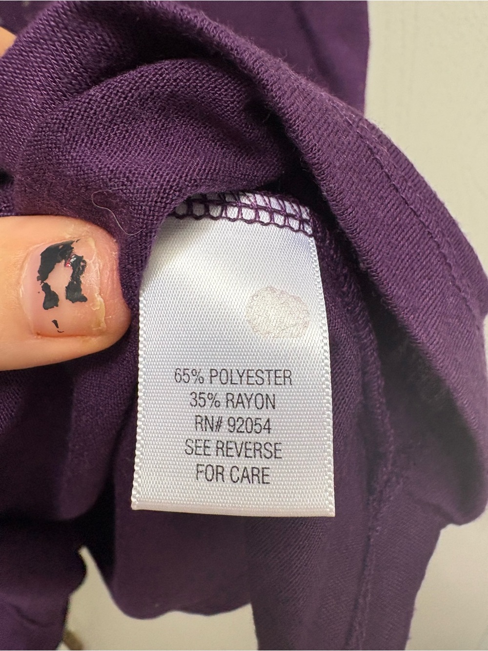 croft & barrow Purple Sleeveless Tank with Front Sequin Detail - Picture 3 of 3